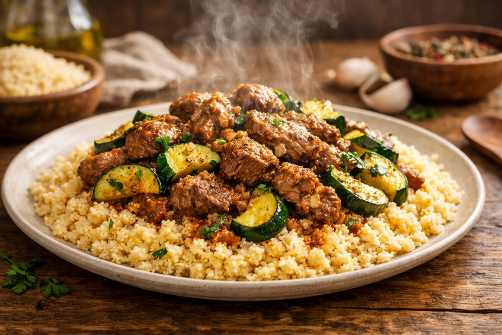 French Couscous Recipe with Zucchini and Lamb french couscous recipe with zucchini and lamb